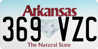 AR license plate 369VZC