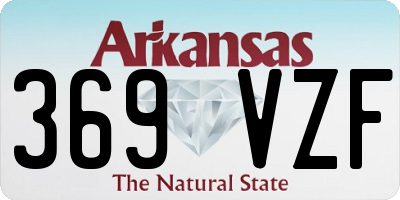AR license plate 369VZF