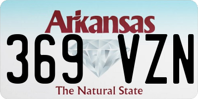 AR license plate 369VZN