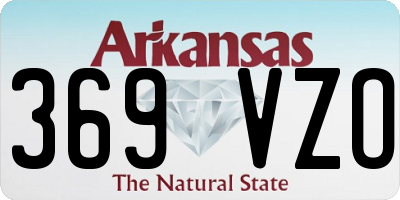 AR license plate 369VZO