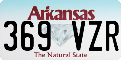 AR license plate 369VZR