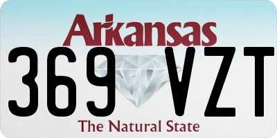 AR license plate 369VZT