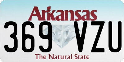 AR license plate 369VZU
