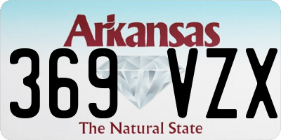 AR license plate 369VZX