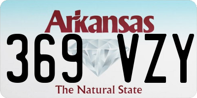 AR license plate 369VZY