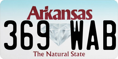 AR license plate 369WAB