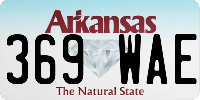 AR license plate 369WAE