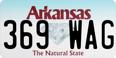 AR license plate 369WAG