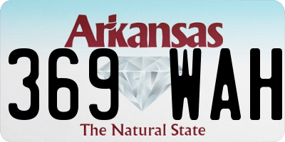 AR license plate 369WAH