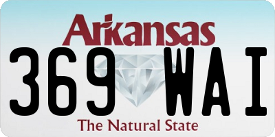 AR license plate 369WAI