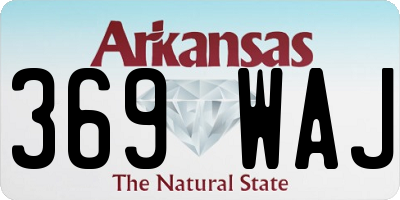 AR license plate 369WAJ
