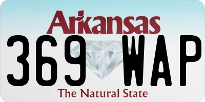 AR license plate 369WAP