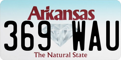 AR license plate 369WAU