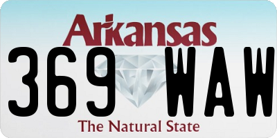 AR license plate 369WAW