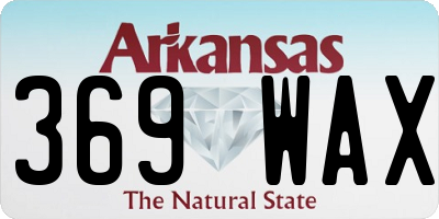 AR license plate 369WAX