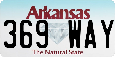 AR license plate 369WAY