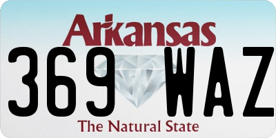 AR license plate 369WAZ