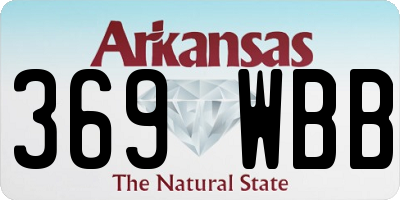 AR license plate 369WBB