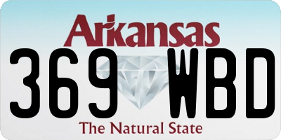 AR license plate 369WBD