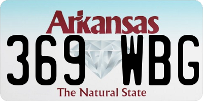 AR license plate 369WBG