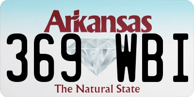 AR license plate 369WBI