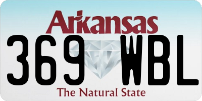 AR license plate 369WBL