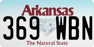 AR license plate 369WBN