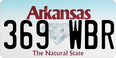 AR license plate 369WBR