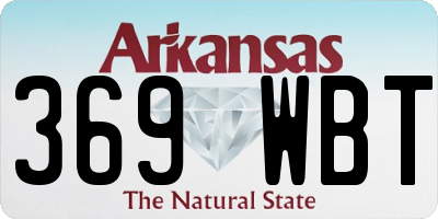 AR license plate 369WBT