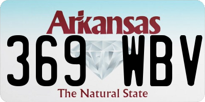 AR license plate 369WBV