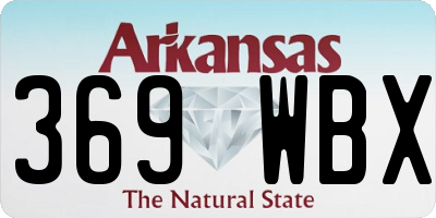 AR license plate 369WBX