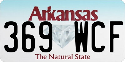 AR license plate 369WCF