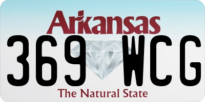 AR license plate 369WCG