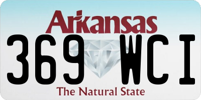 AR license plate 369WCI