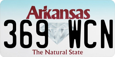 AR license plate 369WCN