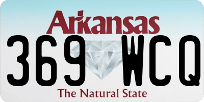 AR license plate 369WCQ