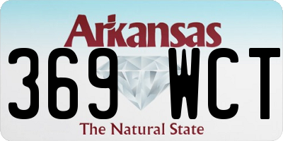 AR license plate 369WCT