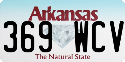 AR license plate 369WCV