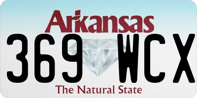 AR license plate 369WCX