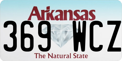 AR license plate 369WCZ