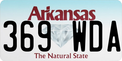 AR license plate 369WDA