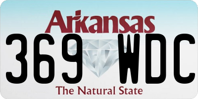 AR license plate 369WDC