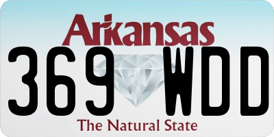 AR license plate 369WDD