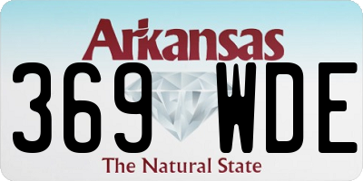 AR license plate 369WDE