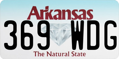 AR license plate 369WDG