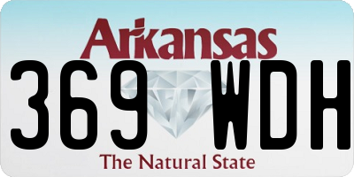 AR license plate 369WDH