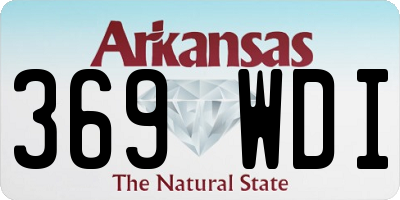 AR license plate 369WDI