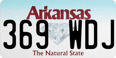 AR license plate 369WDJ