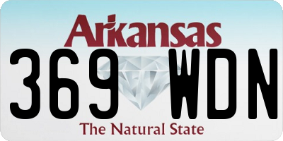 AR license plate 369WDN