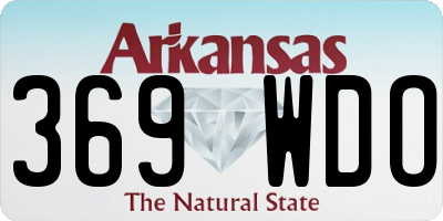 AR license plate 369WDO